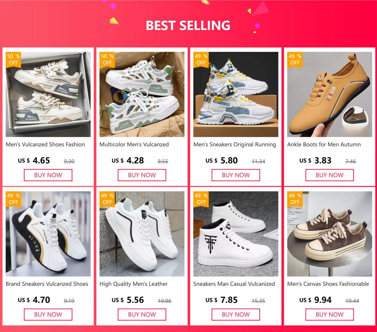 Luxury Men’s Vulcanized Sneakers – Casual Street & Running Shoes