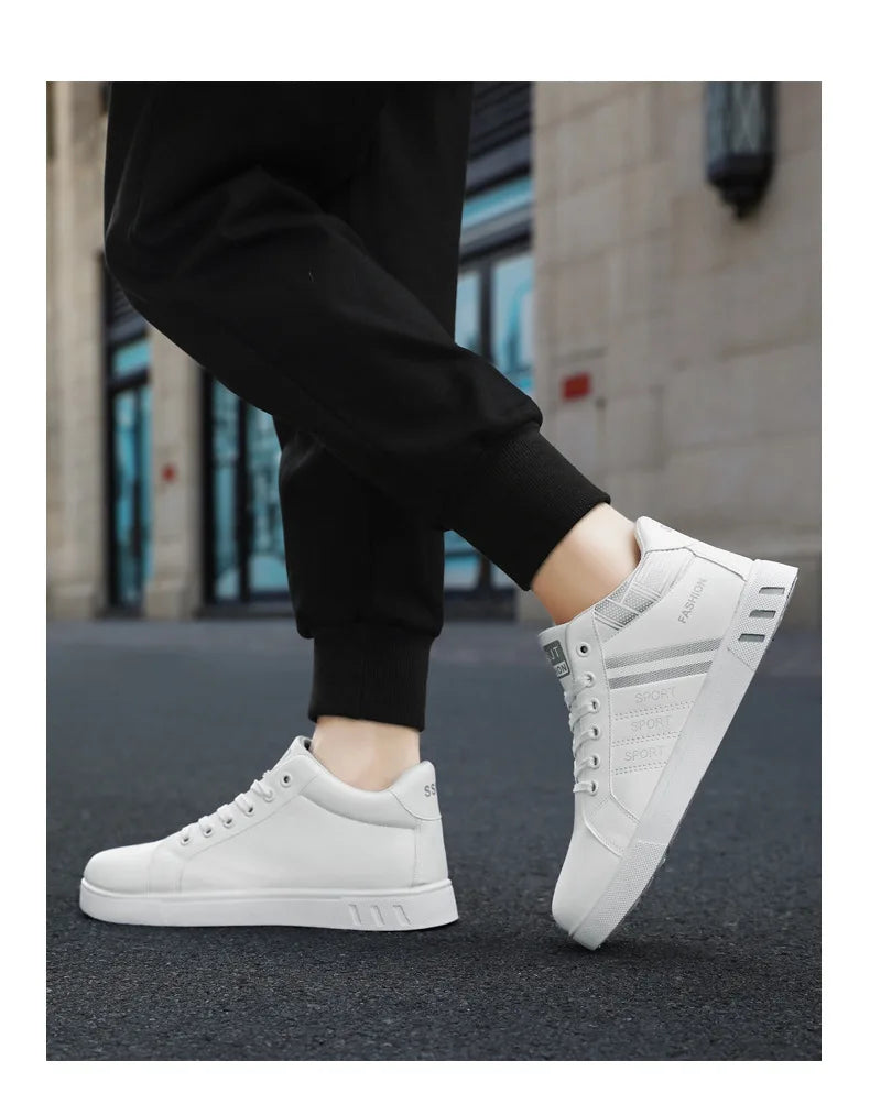 Men’s Minimal Luxury Sneakers – Casual Everyday Comfort (Big Sizes Available)