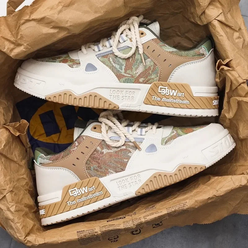 Luxury Men’s Vulcanized Sneakers – Casual Street & Running Shoes