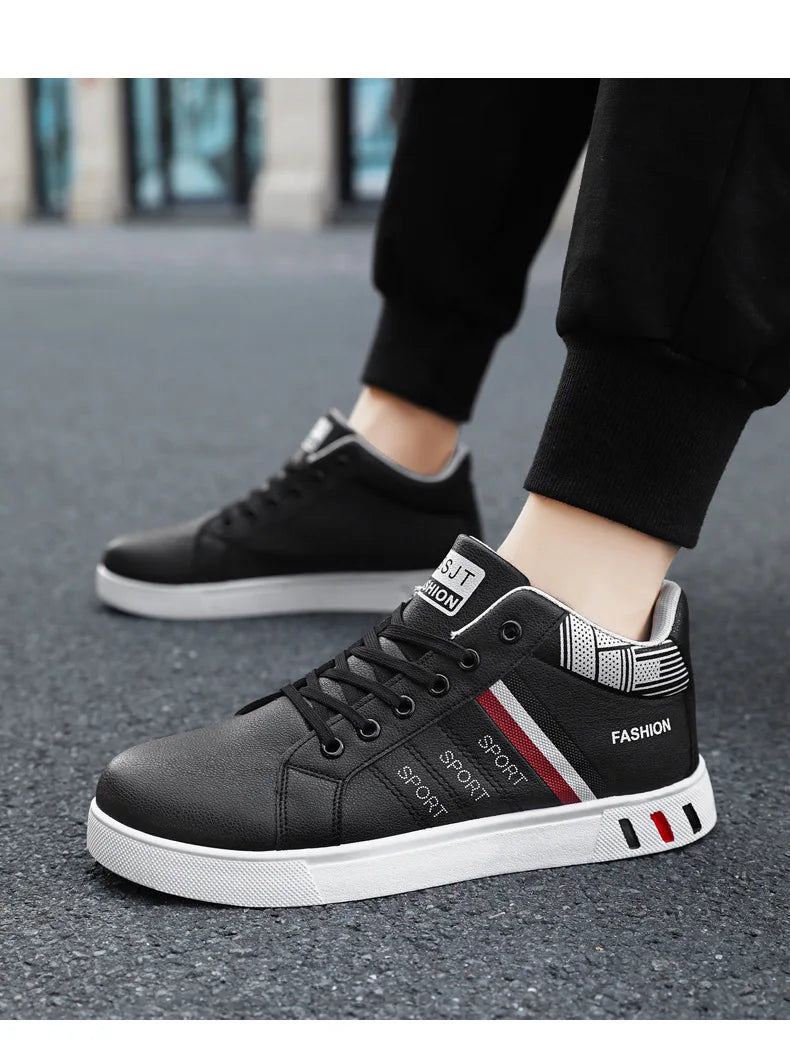 Men’s Minimal Luxury Sneakers – Casual Everyday Comfort (Big Sizes Available)