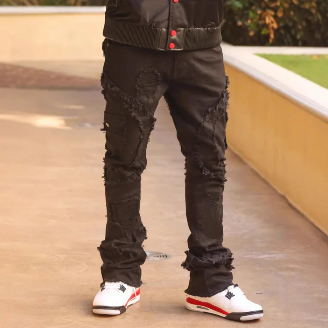 Stylist Frantz – Signature Stacked Distressed Denim (Urban Edition)