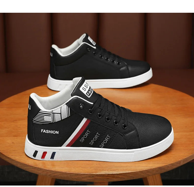 Men’s Minimal Luxury Sneakers – Casual Everyday Comfort (Big Sizes Available)