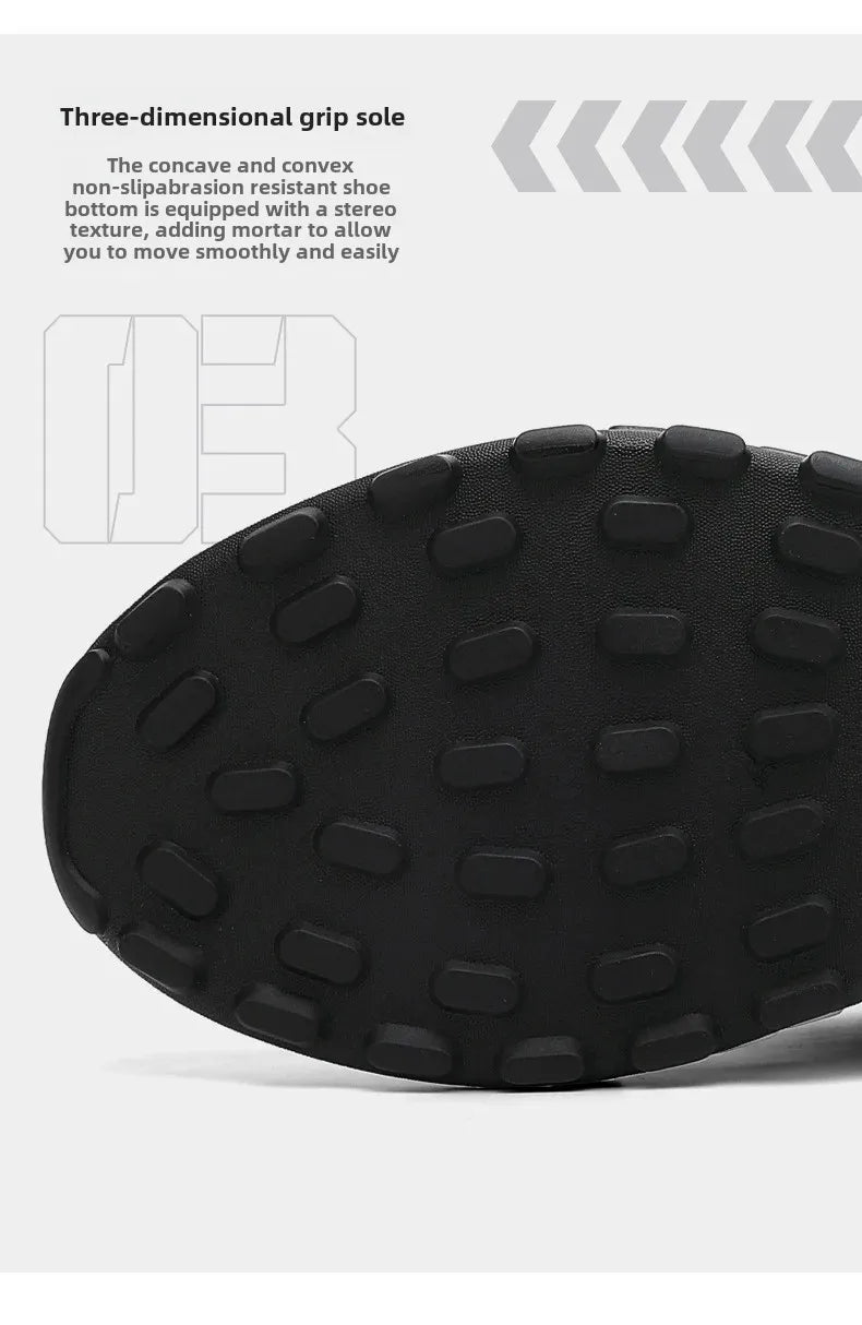 2024 Autumn/Winter New Men's Shoes Sporty Casual Thick Sole Old School Shoes Fashionable Heightened Versatile Trendy Shoes