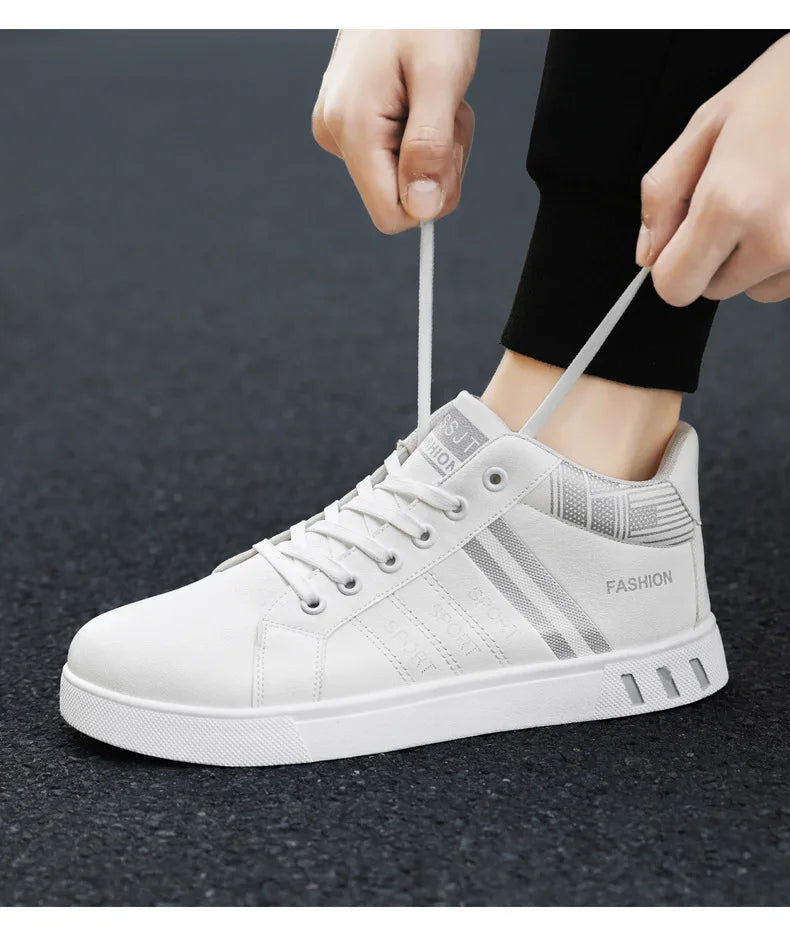 Men’s Minimal Luxury Sneakers – Casual Everyday Comfort (Big Sizes Available)