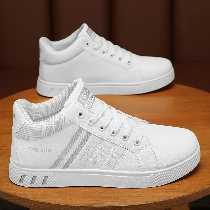Men’s Minimal Luxury Sneakers – Casual Everyday Comfort (Big Sizes Available)