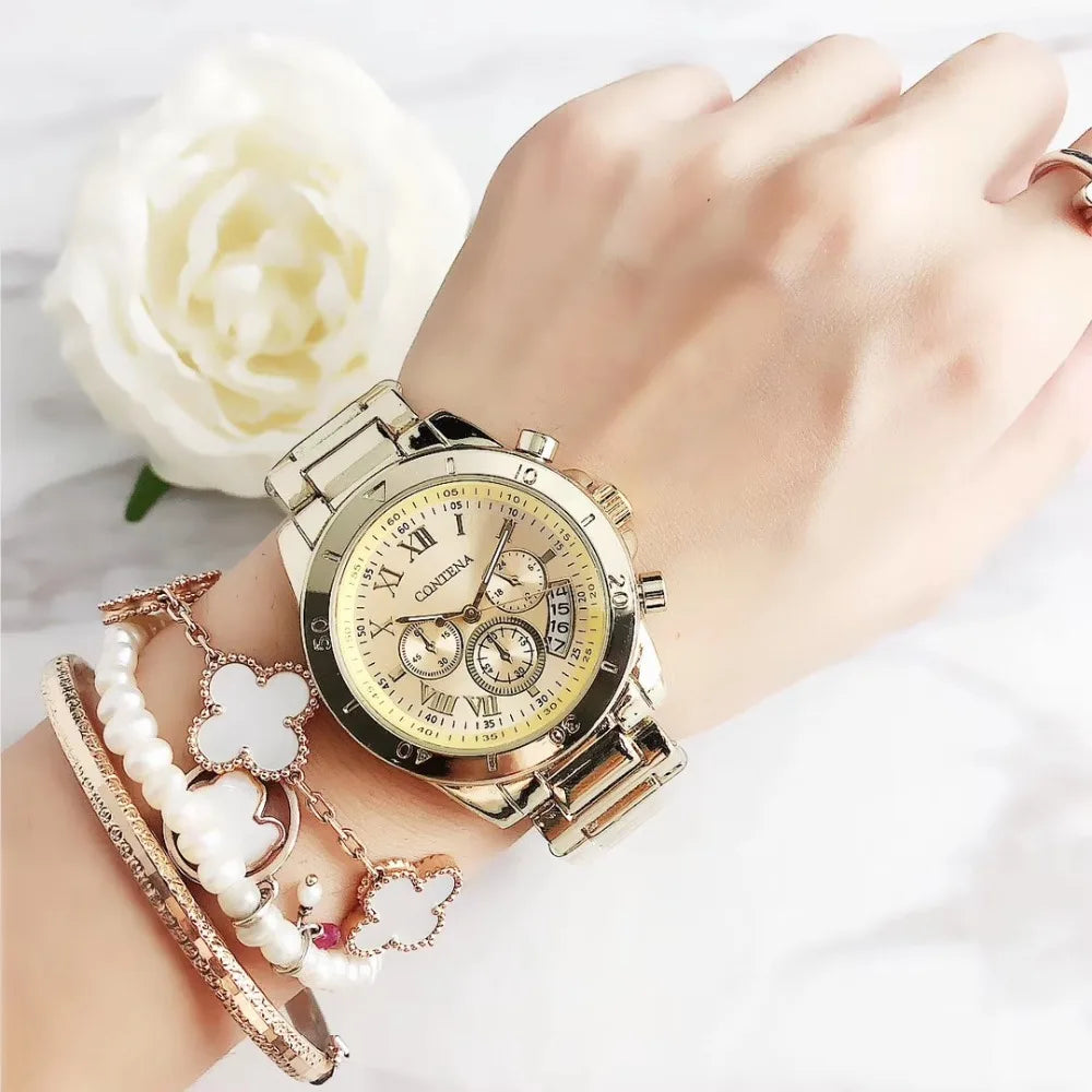 Timeless Elegance Women’s Watch | Luxury Stainless Steel