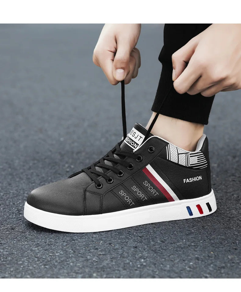 Men’s Minimal Luxury Sneakers – Casual Everyday Comfort (Big Sizes Available)