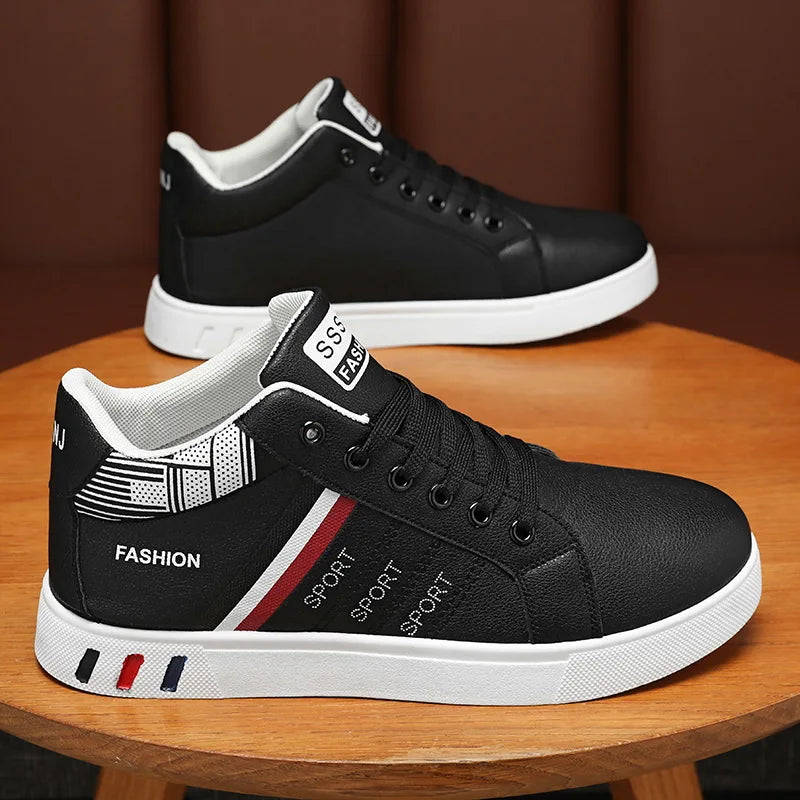 Men’s Minimal Luxury Sneakers – Casual Everyday Comfort (Big Sizes Available)