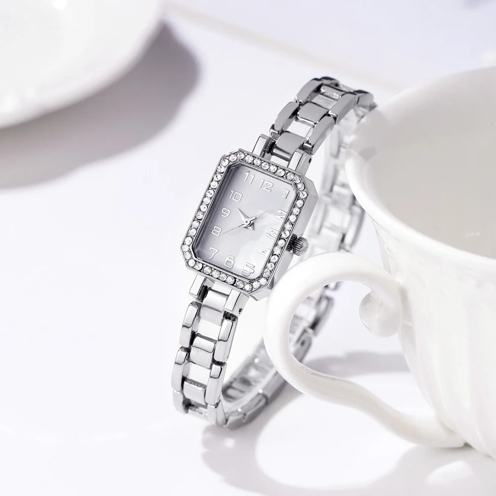 Luxe Square – Women’s Diamond Bracelet Watch