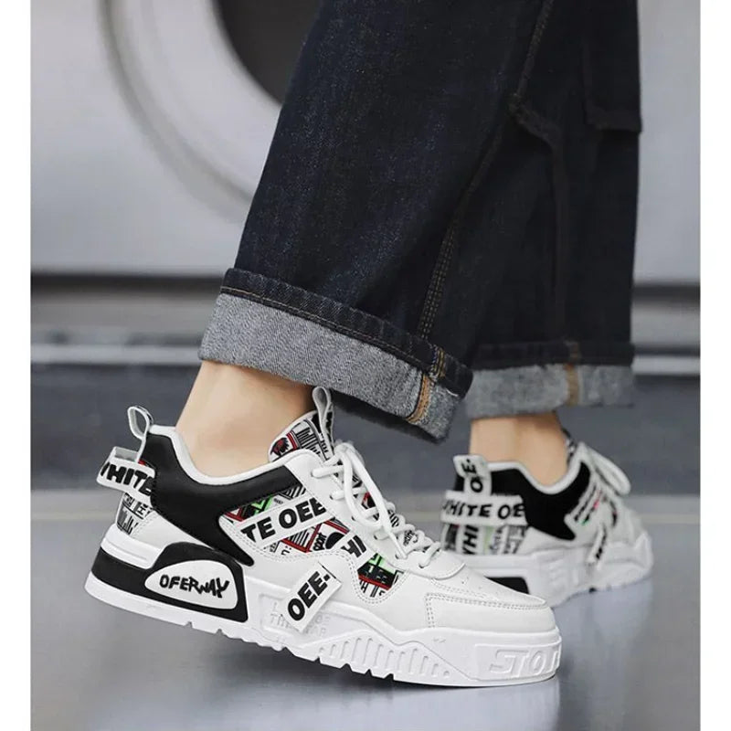 Luxury Men’s Vulcanized Sneakers – Casual Street & Running Shoes