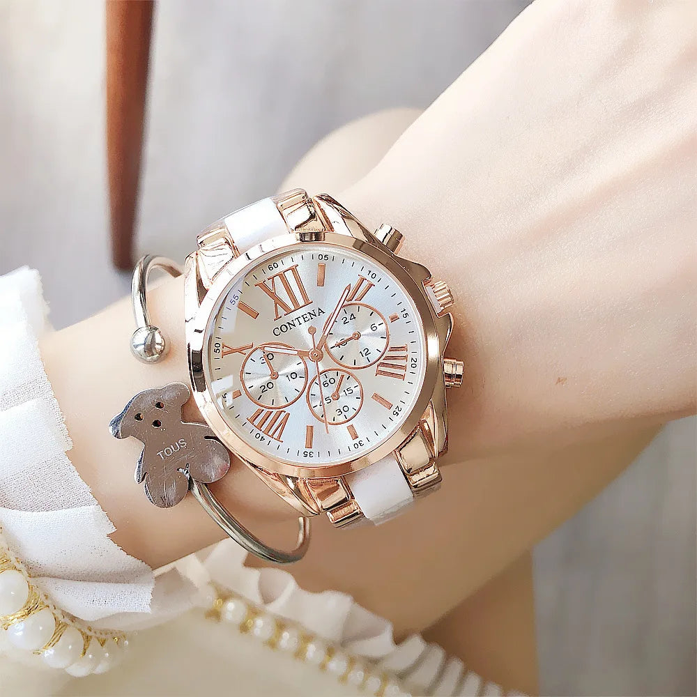 Timeless Elegance Women’s Watch | Luxury Stainless Steel