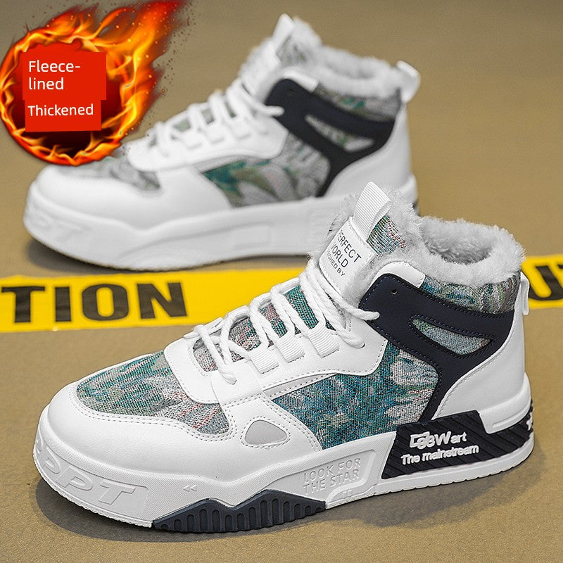 Luxury High-Top Men’s Sneakers – Hidden Heel | Fall & Winter Streetwear