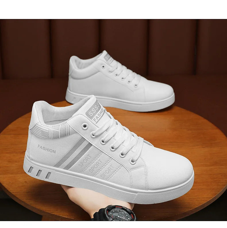 Men’s Minimal Luxury Sneakers – Casual Everyday Comfort (Big Sizes Available)