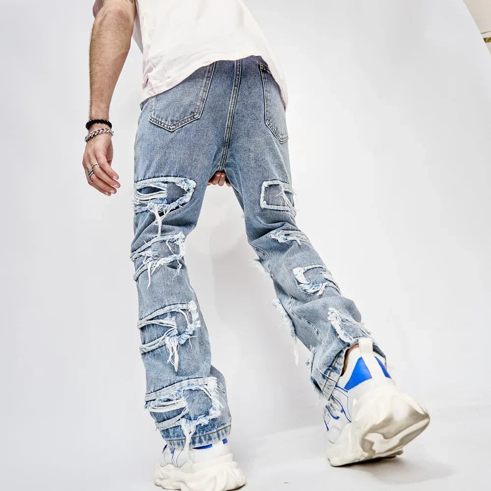 Stylist Frantz – Vintage Patch Statement Denim (Wide Edition