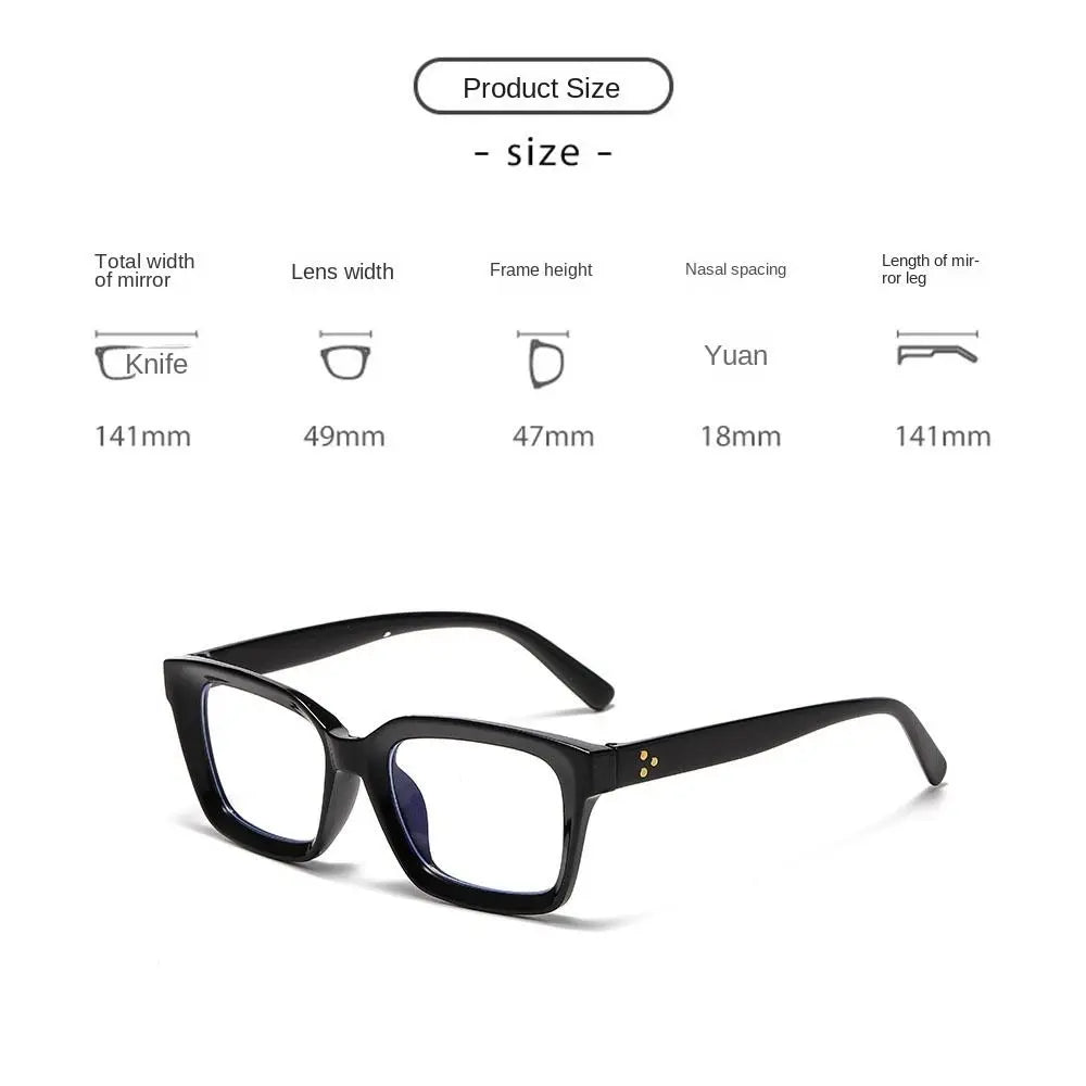 Oversized Square Anti-Blue Light Glasses – Unisex Large Frame Eyewear