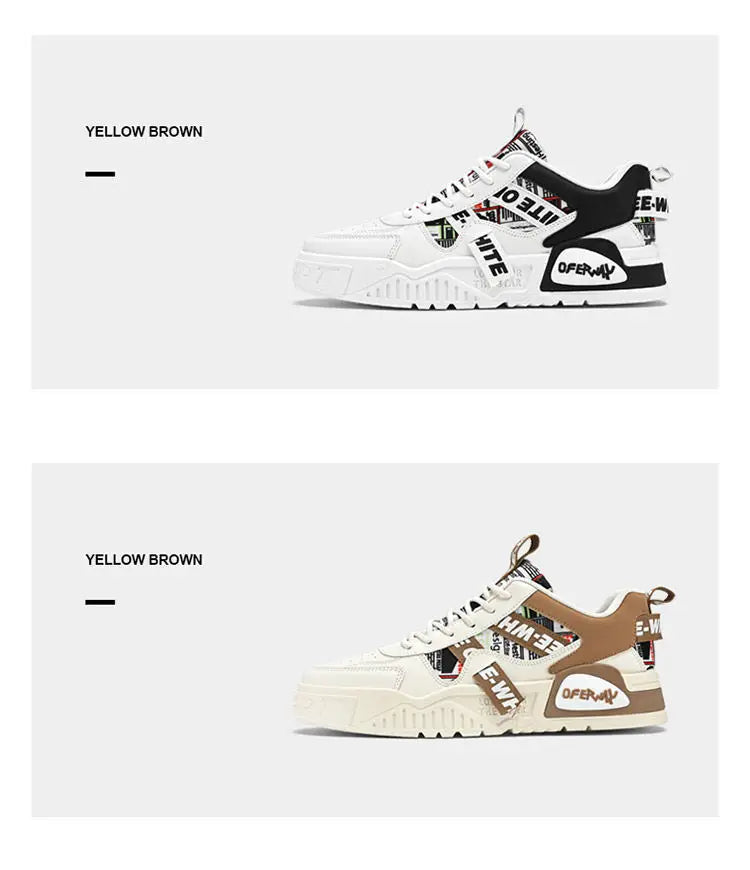 Luxury Men’s Vulcanized Sneakers – Casual Street & Running Shoes