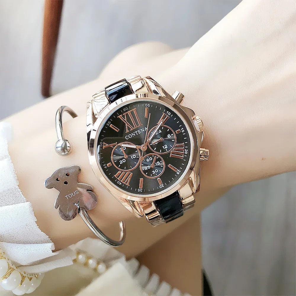 Timeless Elegance Women’s Watch | Luxury Stainless Steel