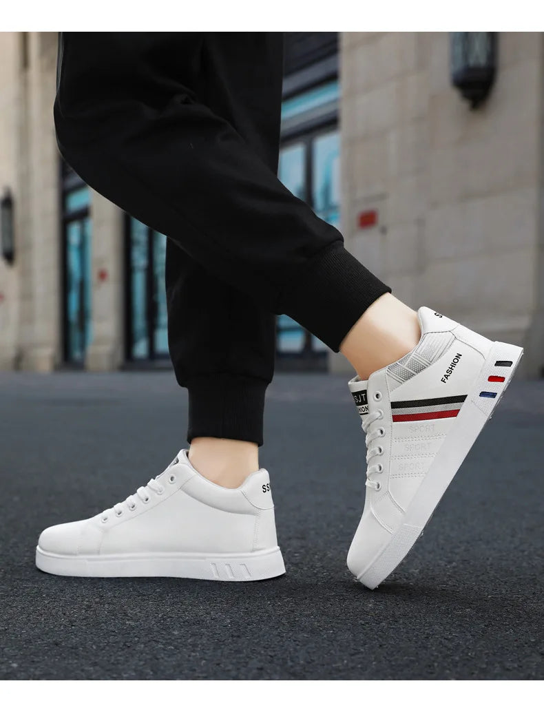 Men’s Minimal Luxury Sneakers – Casual Everyday Comfort (Big Sizes Available)