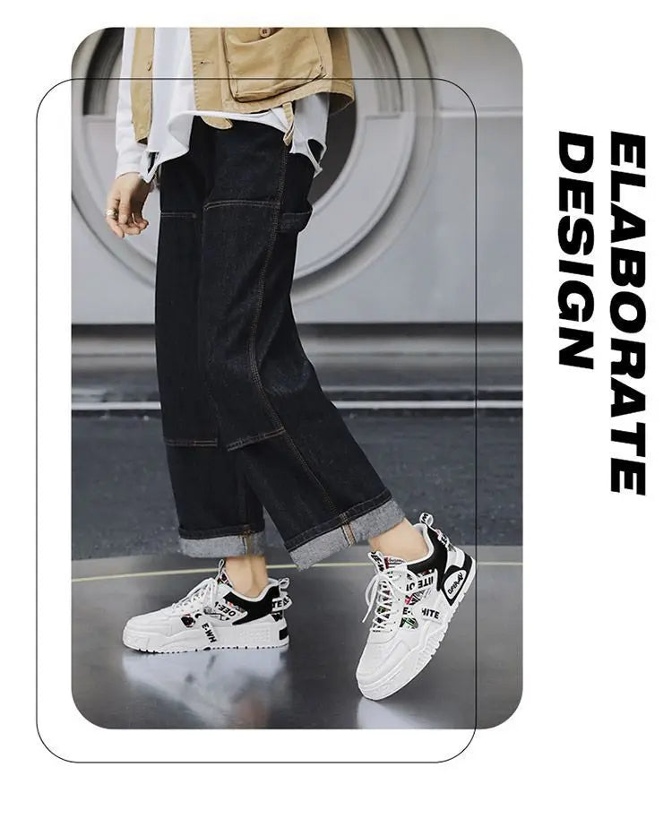 Luxury Men’s Vulcanized Sneakers – Casual Street & Running Shoes