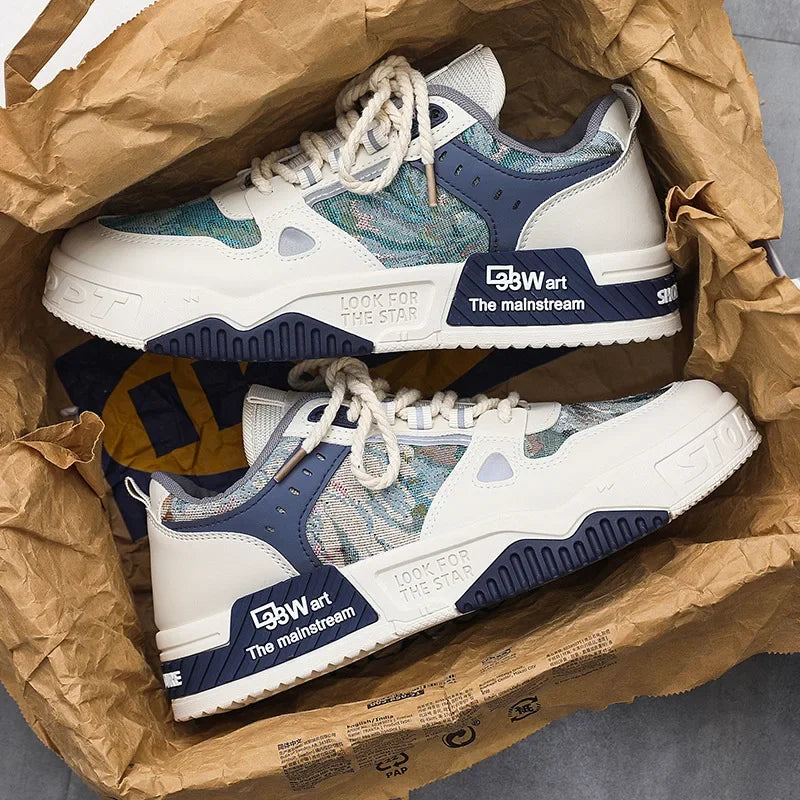 Luxury Men’s Vulcanized Sneakers – Casual Street & Running Shoes