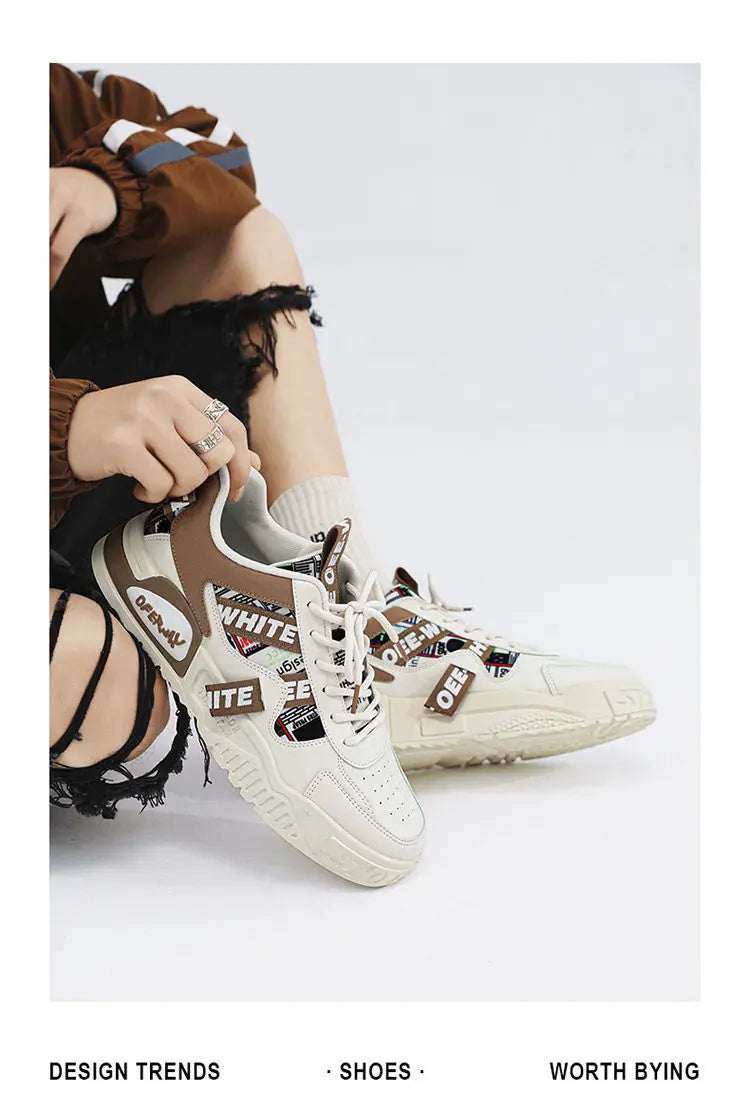 Luxury Men’s Vulcanized Sneakers – Casual Street & Running Shoes