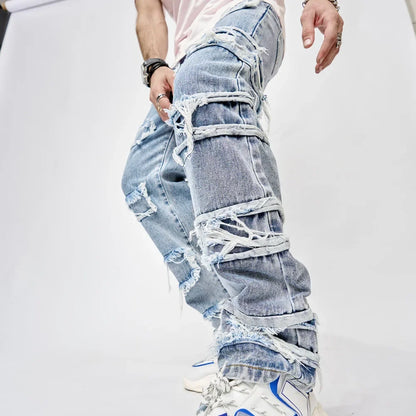 Stylist Frantz – Vintage Patch Statement Denim (Wide Edition