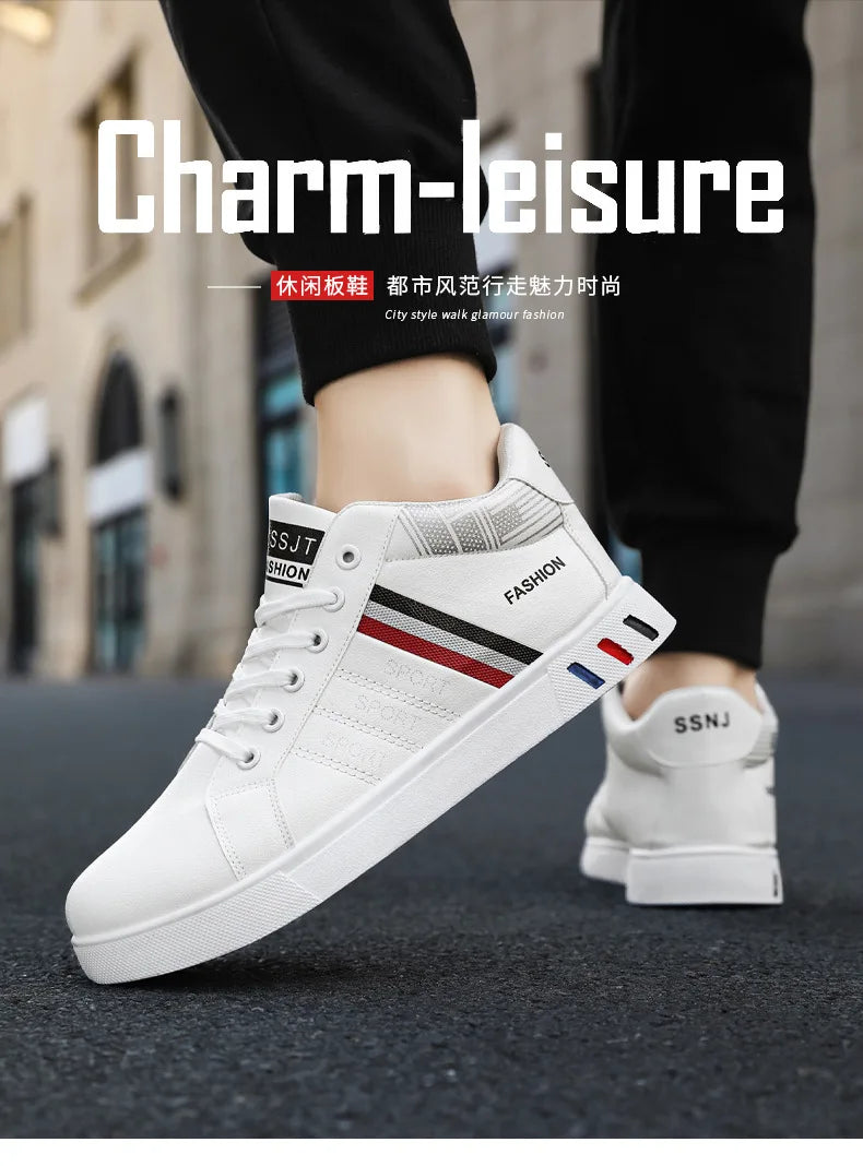 Men’s Minimal Luxury Sneakers – Casual Everyday Comfort (Big Sizes Available)