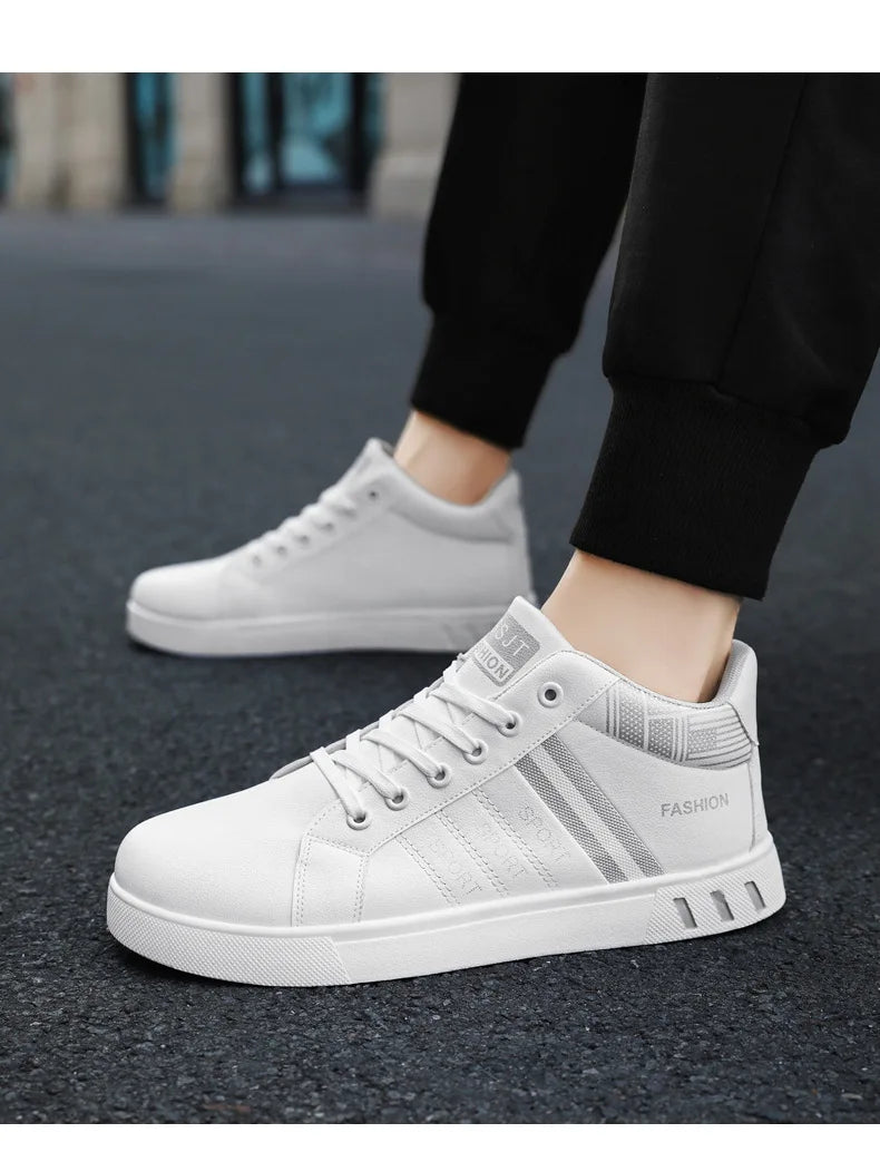 Men’s Minimal Luxury Sneakers – Casual Everyday Comfort (Big Sizes Available)