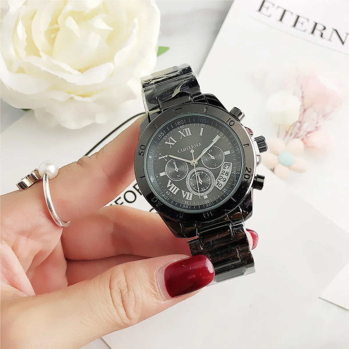 Timeless Elegance Women’s Watch | Luxury Stainless Steel