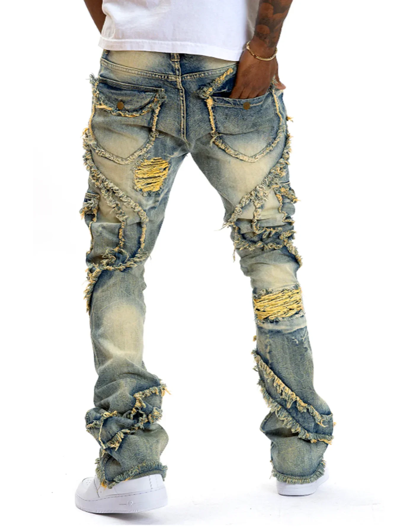 Stylist Frantz – Signature Stacked Distressed Denim (Urban Edition)
