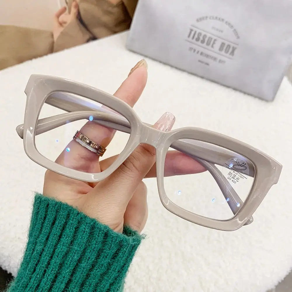 Oversized Square Anti-Blue Light Glasses – Unisex Large Frame Eyewear