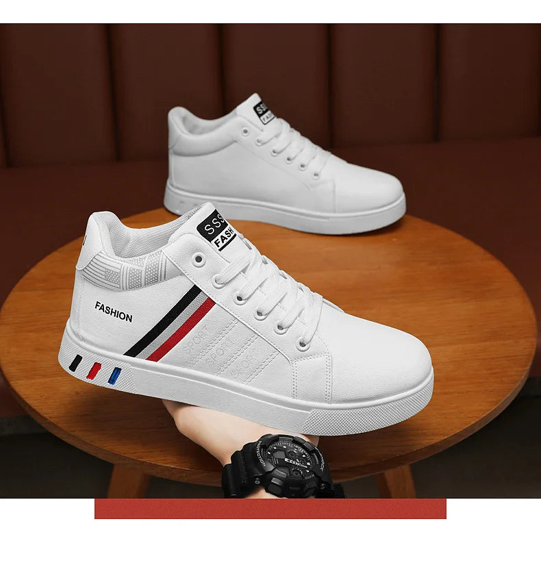 Men’s Minimal Luxury Sneakers – Casual Everyday Comfort (Big Sizes Available)