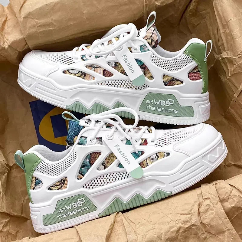 Luxury Men’s Vulcanized Sneakers – Casual Street & Running Shoes