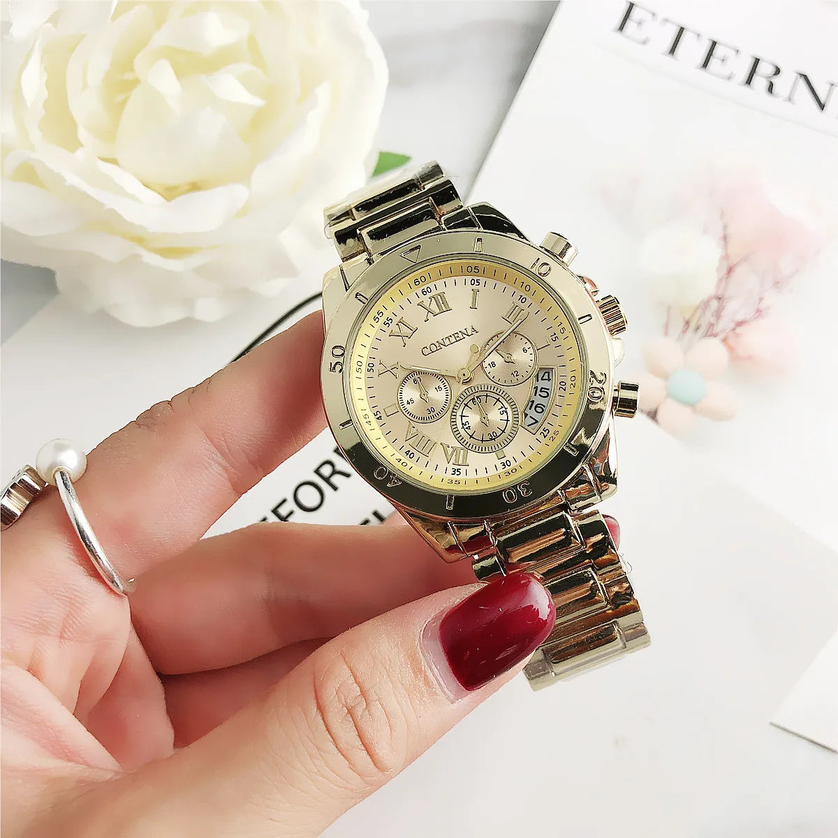 Timeless Elegance Women’s Watch | Luxury Stainless Steel