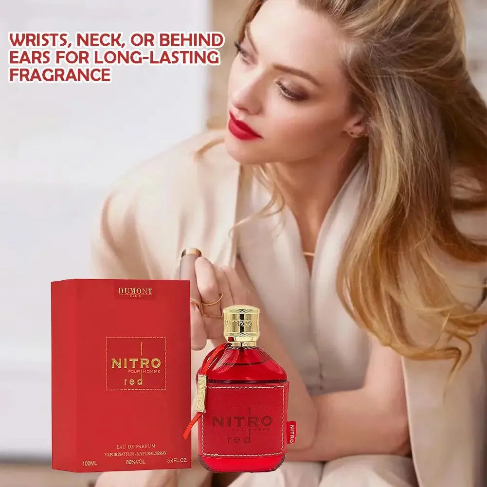 100 Ml Oz Eau De Parfum Spray Nitro Red Dumon Men's Perfume Middle East Arab Dubai Perfume Long-lasting Fragrance High Quality