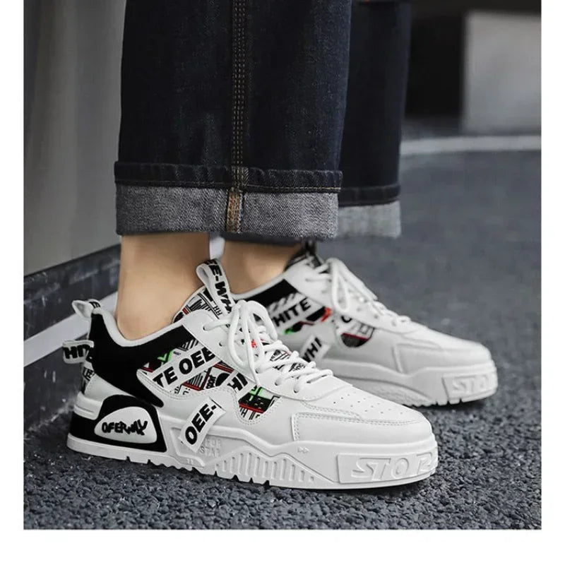 Luxury Men’s Vulcanized Sneakers – Casual Street & Running Shoes