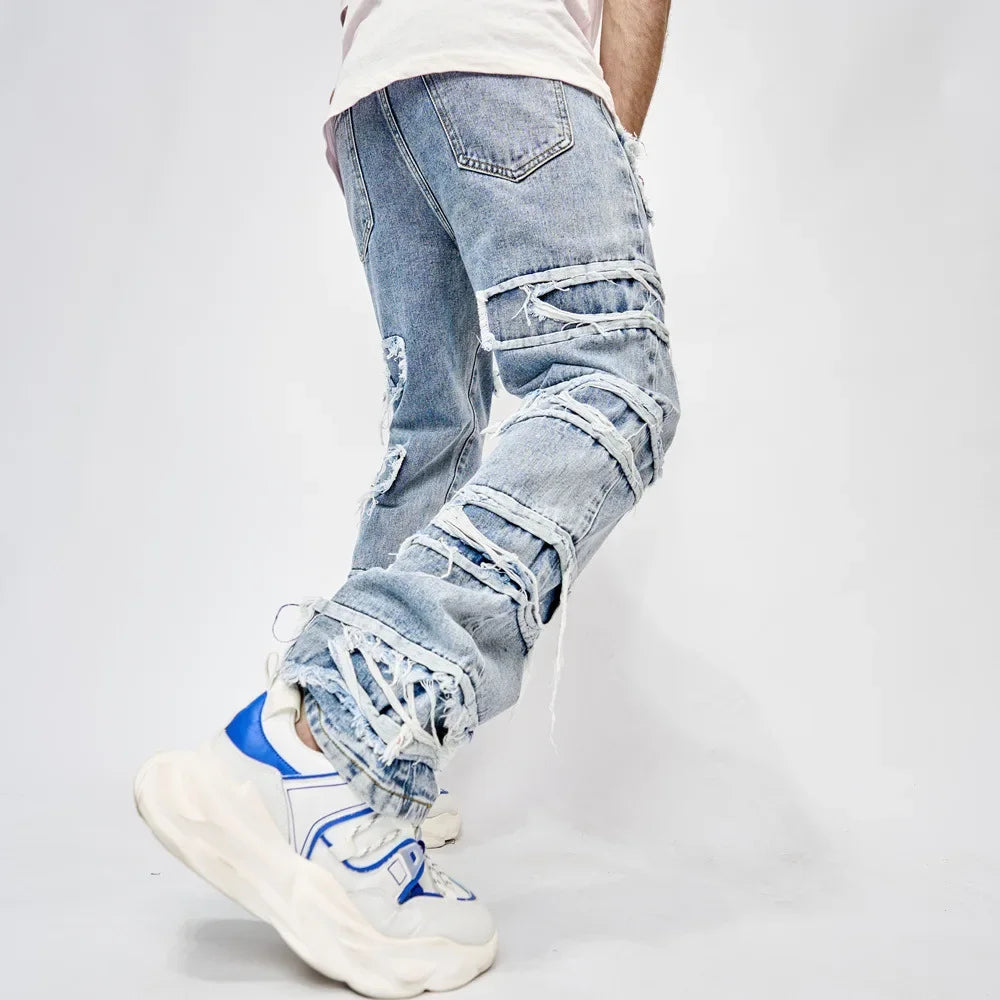 Stylist Frantz – Vintage Patch Statement Denim (Wide Edition