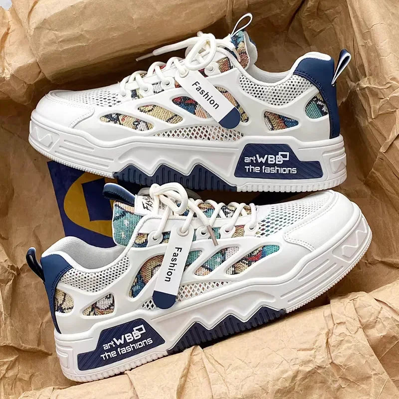 Luxury Men’s Vulcanized Sneakers – Casual Street & Running Shoes