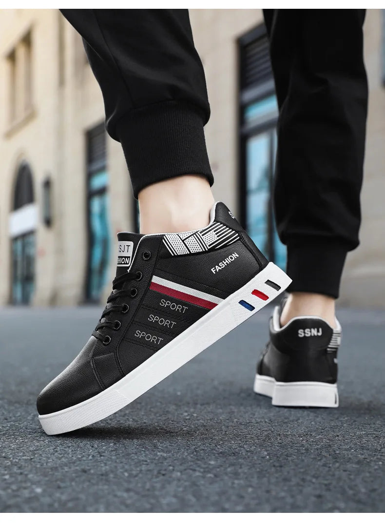 Men’s Minimal Luxury Sneakers – Casual Everyday Comfort (Big Sizes Available)