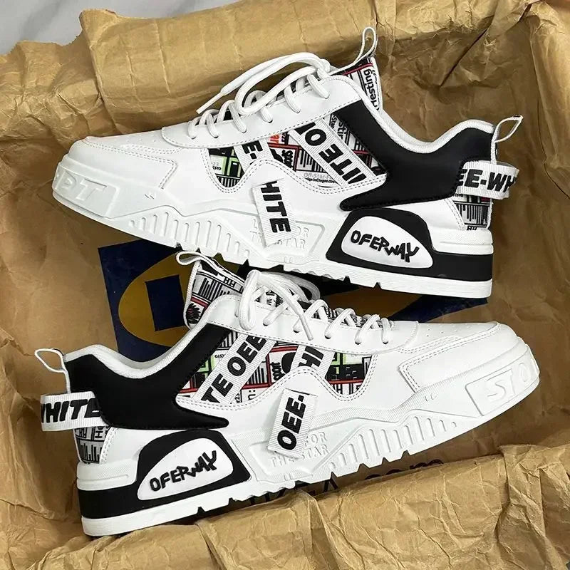 Luxury Men’s Vulcanized Sneakers – Casual Street & Running Shoes