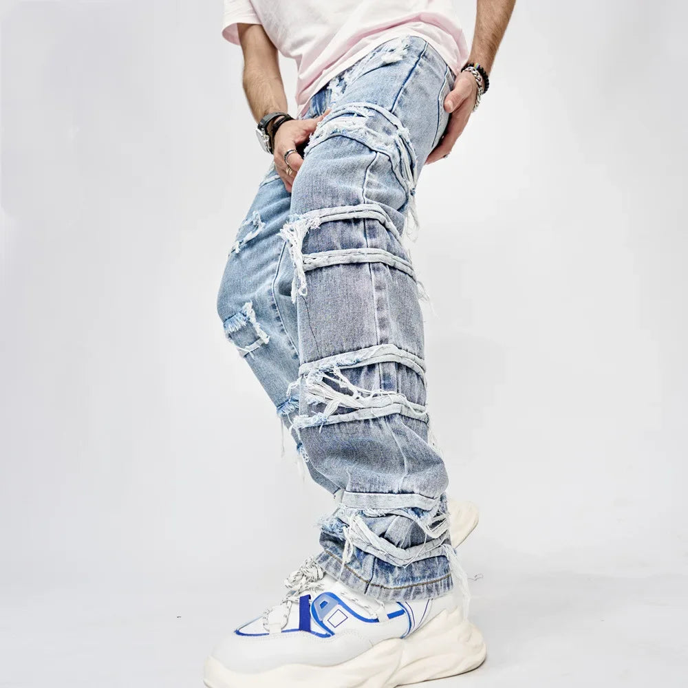 Stylist Frantz – Vintage Patch Statement Denim (Wide Edition