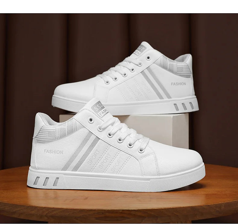 Men’s Minimal Luxury Sneakers – Casual Everyday Comfort (Big Sizes Available)