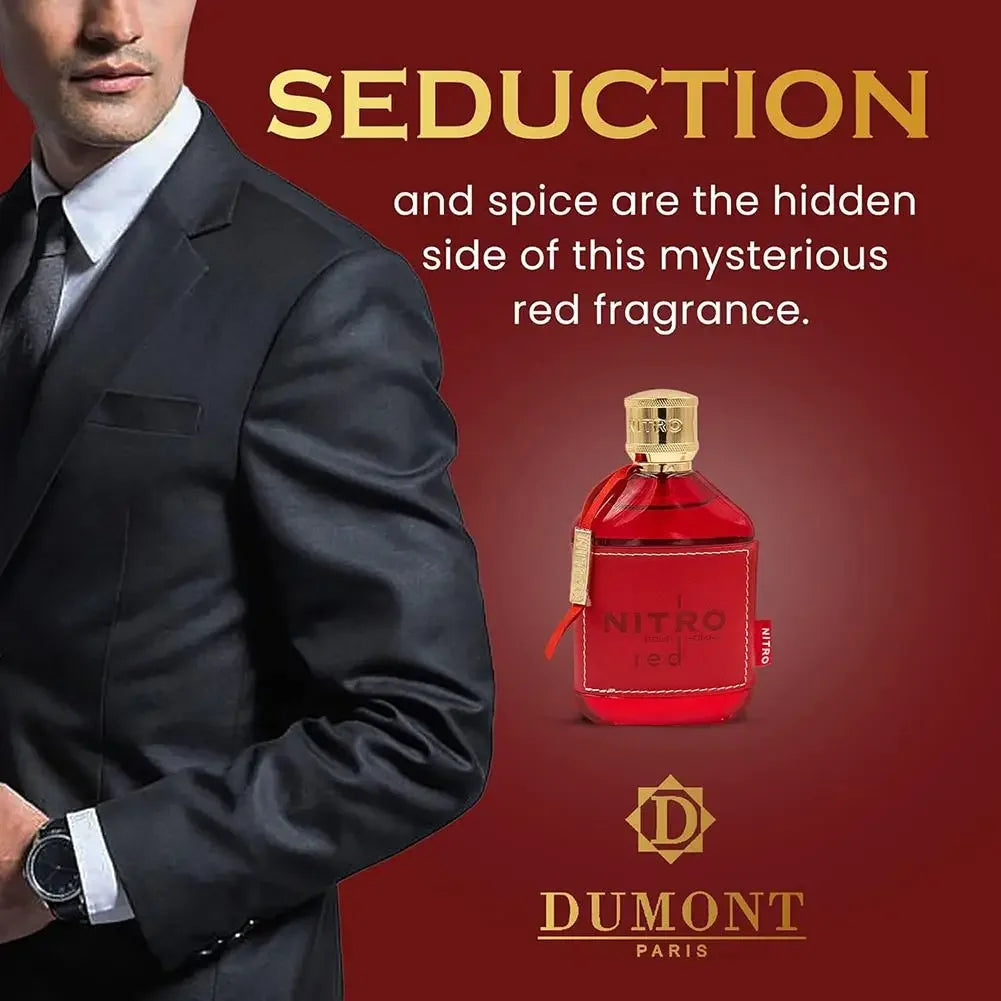 100 Ml Oz Eau De Parfum Spray Nitro Red Dumon Men's Perfume Middle East Arab Dubai Perfume Long-lasting Fragrance High Quality