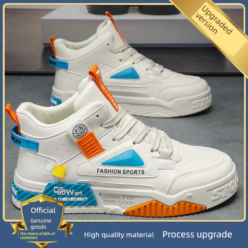 Luxury High-Top Men’s Sneakers – Hidden Heel | Fall & Winter Streetwear