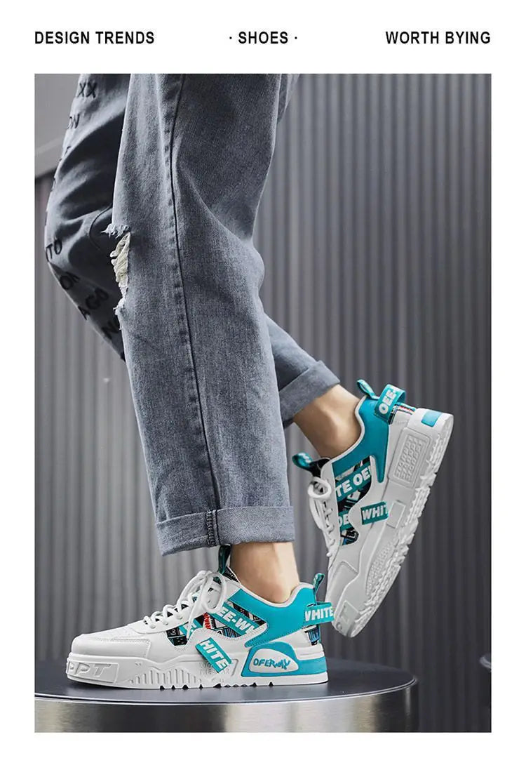 Luxury Men’s Vulcanized Sneakers – Casual Street & Running Shoes