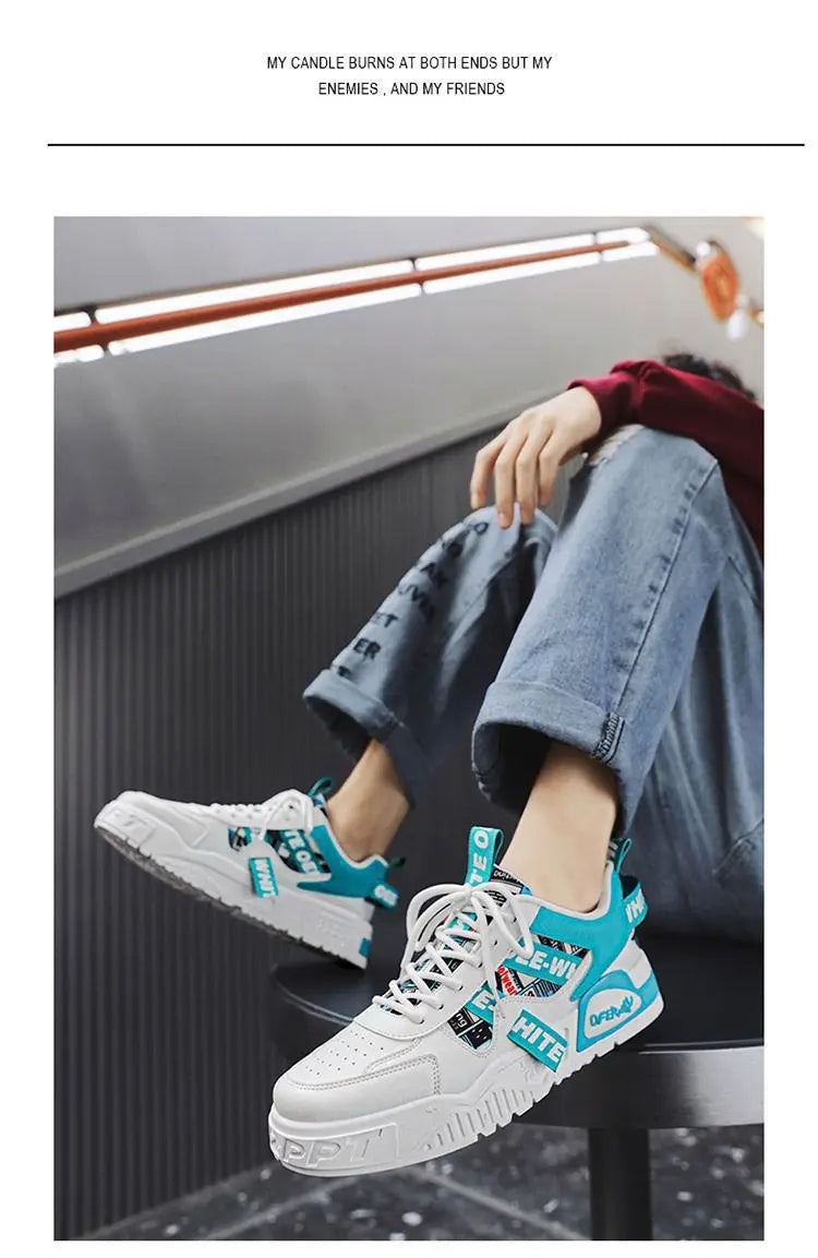 Luxury Men’s Vulcanized Sneakers – Casual Street & Running Shoes