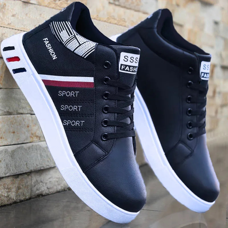 Men’s Minimal Luxury Sneakers – Casual Everyday Comfort (Big Sizes Available)
