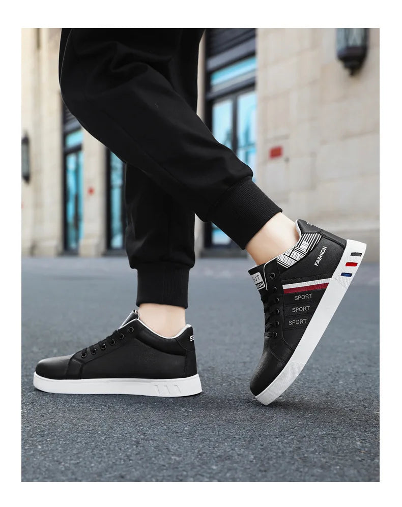 Men’s Minimal Luxury Sneakers – Casual Everyday Comfort (Big Sizes Available)