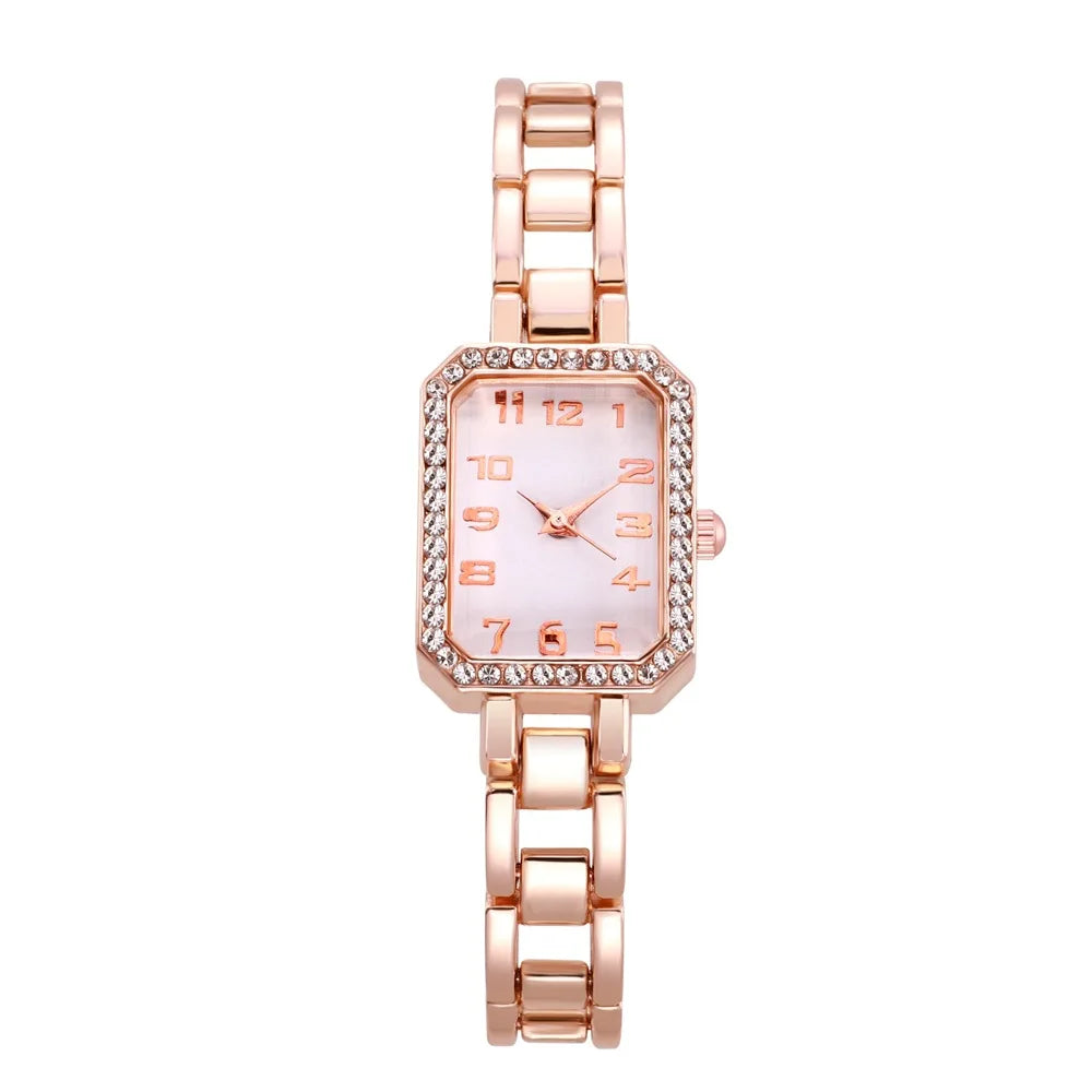 Luxe Square – Women’s Diamond Bracelet Watch