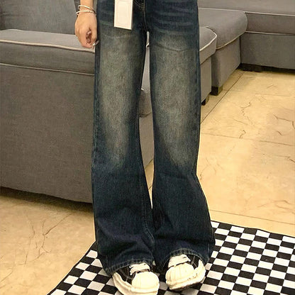 Women's Retro Blue Skinny Jeans Plus Size